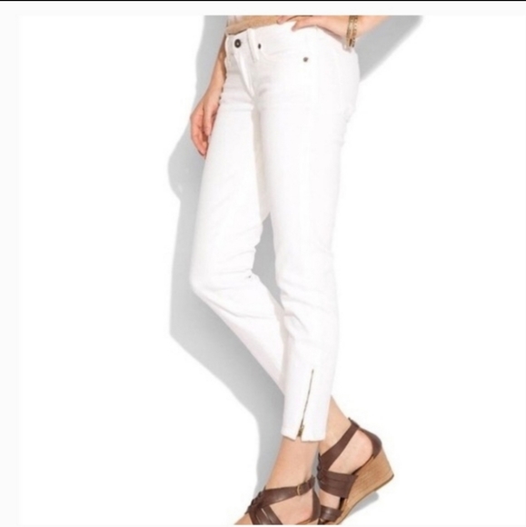 Lucky Brand Pants - Lucky brand handcrafted ankle pencil capri white denim